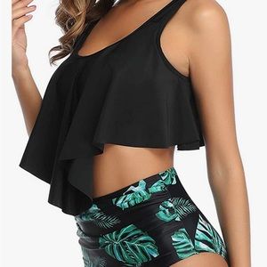 Super cute women 2 piece swimsuit with Tummy control